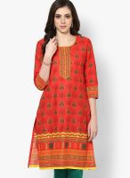 Rangriti Red Printed Kurtis