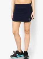 Restless Navy Blue Flared Skirt