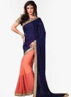 Roop Kashish Blue Embroidered Saree