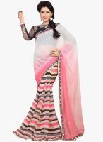 Roop Kashish Pink Embroidered Saree