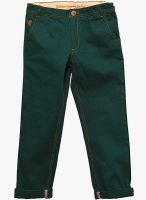 SHOPPER TREE Solid Green Trousers