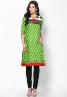 Shree Green Printed Kurtis