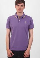 Smokestack Purple Solid Polo T-Shirts