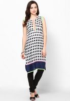 Span Black Checked Kurta