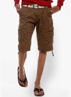 Sports 52 Wear Solid Coffee Shorts