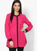 Stilestreet Solid Pink Shirt