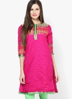 Svarikaa Pink Printed Kurtis