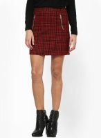 The Vanca Red A-Line Skirt