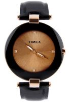 Timex J401 Black/Brown Analog Watch