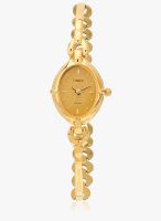 Timex Lk06 Golden/Champagne Analog Watch