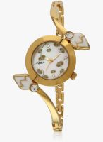 Timex Ti000n80400-Sor Golden/White Analog Watch
