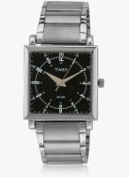 Timex Ti000t21300-Sor Silver/Black Analog Watch