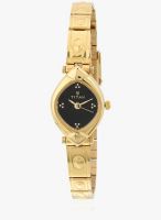 Titan Ne2417Ym03 Golden/Black Analog Watch