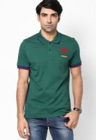 Turtle Green Solid Polo T-Shirts