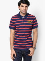 Turtle Purple Striped Polo T-Shirts