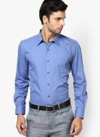 Turtle Solid Blue Formal Shirt