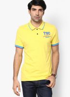 Turtle Yellow Solid Polo T-Shirts