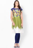 W Blue Printed Kurtis