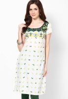 W Green Printed Kurtis