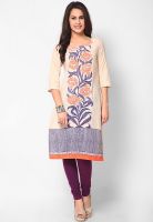 W Pink Printed Kurtis