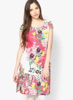 W Red Printed Kurtis