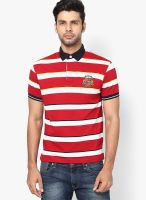 Wilkins & Tuscany Red Striped Polo T-Shirts