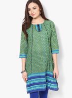 Alma Green Printed Kurtis