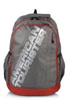 American Tourister Grey/Red Backpack
