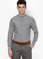 Atorse Printed Grey Casual Shirt