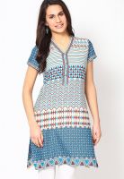 Aurelia Beige Printed Kurtis