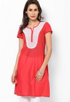 Aurelia Pink Solid Kurtis