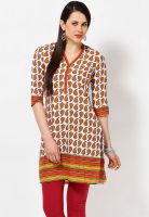 Aurelia Red Printed Kurtis