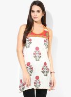 Bohemyan Blue Off White Printed Kurtis