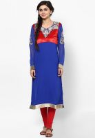 Dhwani Blue Embroidered Kurta