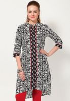 Divina Black Printed Kurtis