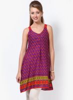 Divina Purple Printed Kurtis