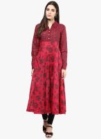 Divina Red Printed Kurtis