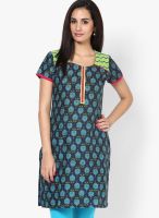 Entropy Blue Kurta