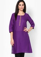 Entropy Purple Kurta