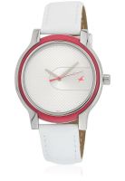 Fastrack 6059Sl03-Dd463 White/Silver Analog Watch