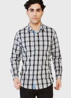 Globus Black Check Regular Fit Casual Shirt
