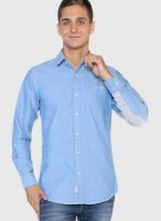 Globus Blue Regular Fit Casual Shirt