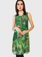 Globus Green Printed Kurtis