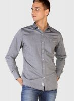 Globus Grey Regular Fit Casual Shirt
