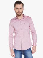 Globus Mauve Solid Regular Fit Casual Shirt