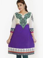 Globus Purple Printed Kurtis