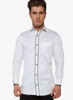 Globus White Slim Fit Casual Shirt