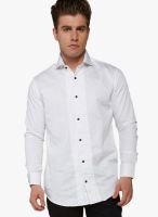 Globus White Slim Fit Casual Shirt