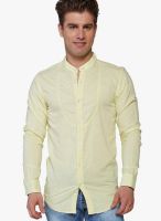 Globus Yellow Slim Fit Casual Shirt