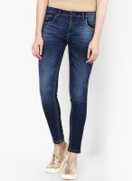 Go Fab Blue Solid Jeans